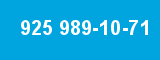 925 989-10-71